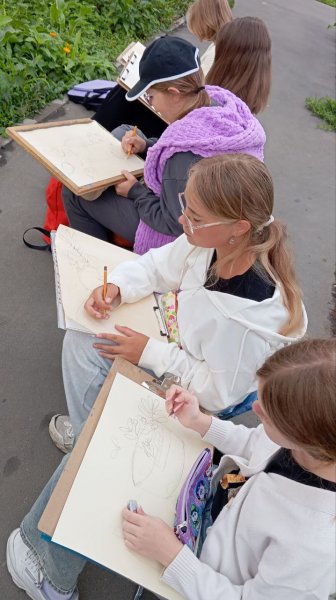 Пленэрная практика на художественном отделении