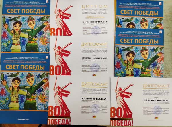 Всероссийский конкурс детского художественного творчества «Свет Победы»